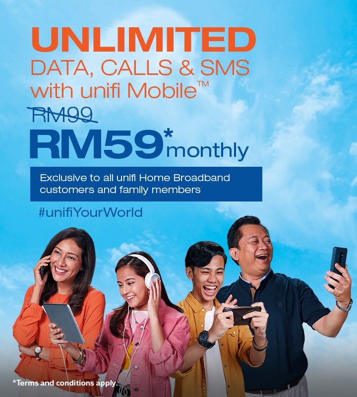 Unifi Mobile 99 Promotion Rm59 For Unifi Home Customers Rm79 For New Customers Unifi