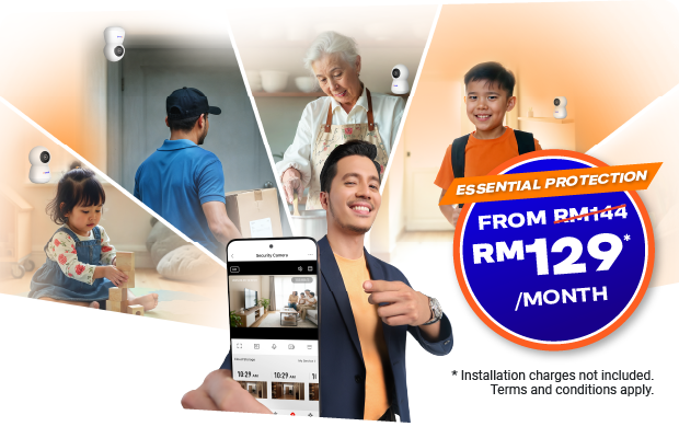 Image of multiple people behind Fattah Amin holding phone showing Smart Home App