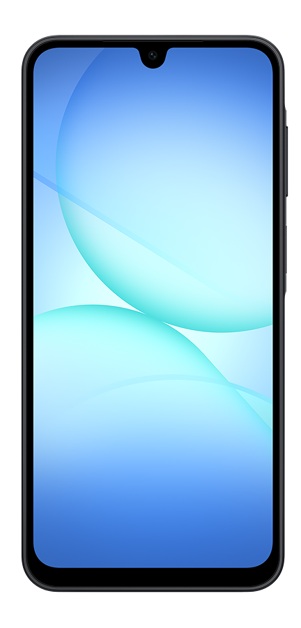 A Samsung Galaxy A17 5G phone on display