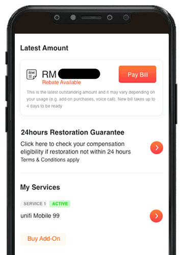 Unifi 24 Hours Service Restoration