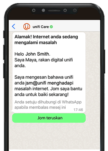Unifi Cares Whatsapp