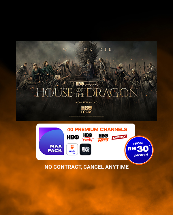 The home of HBO channels is now Unifi TV