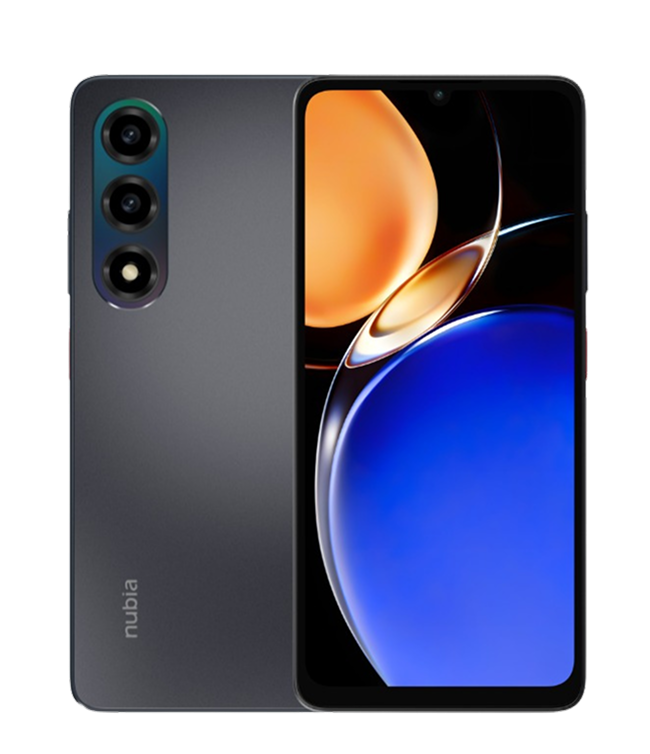 Nubia A77 5G phone on display