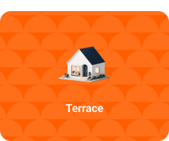 Terrace — Linked home sharing walls with neighbours on both sides