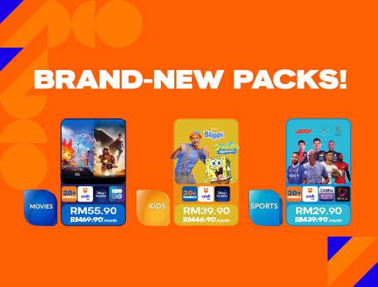 Unifi TV Brand-New Packs