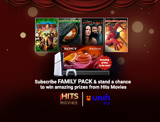 Unifi TV X HITS MOVIES Subscribe and Win Contest
