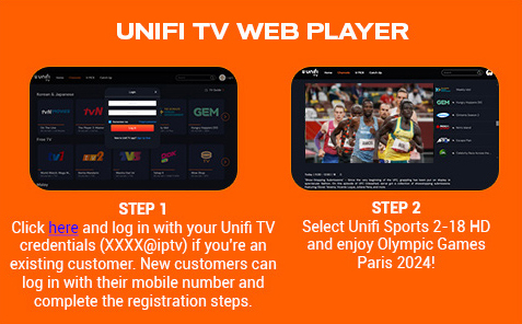 Unifi TV Web Player 