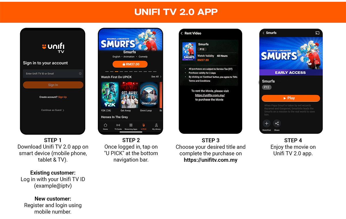 Unifi TV app