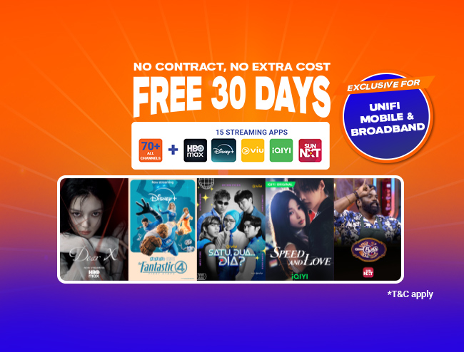 Unifi TV 30 Days Free Trial