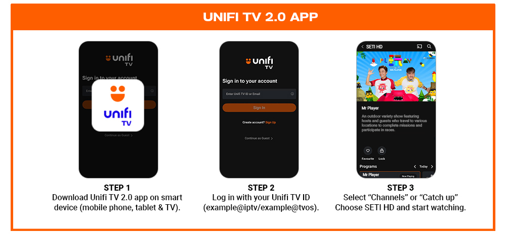 Unifi TV app