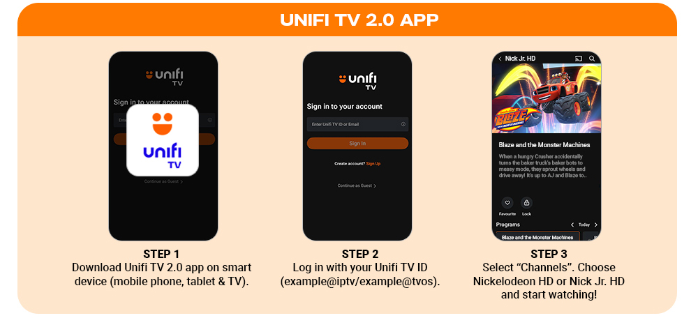 Unifi TV 2.0 app