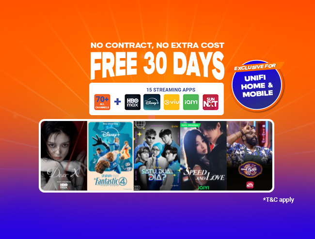 Unifi TV 30 Days Free Trial