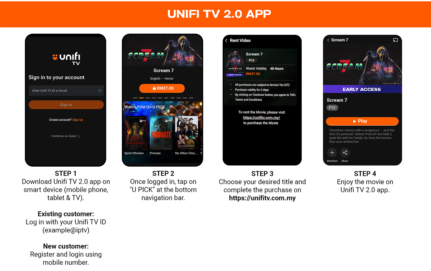 Unifi TV app