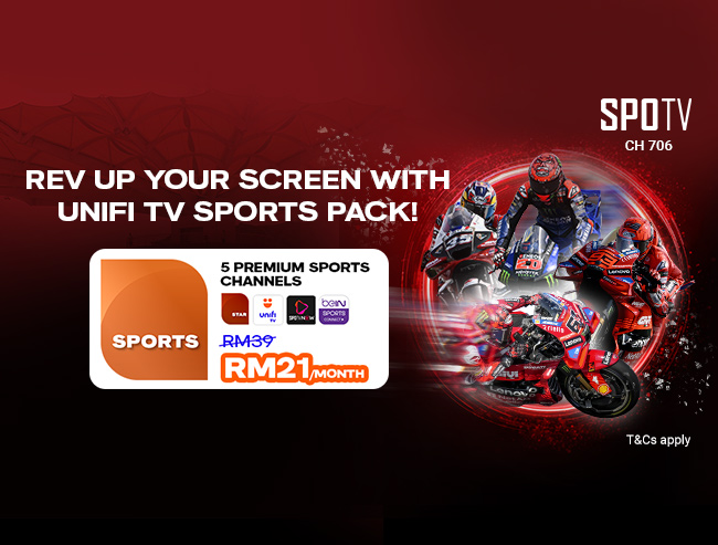 Rev Up Your Screen with Unifi TV Sports Pack!