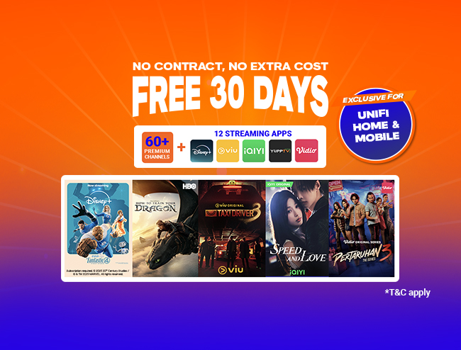 Unifi TV 30 Days Free Trial