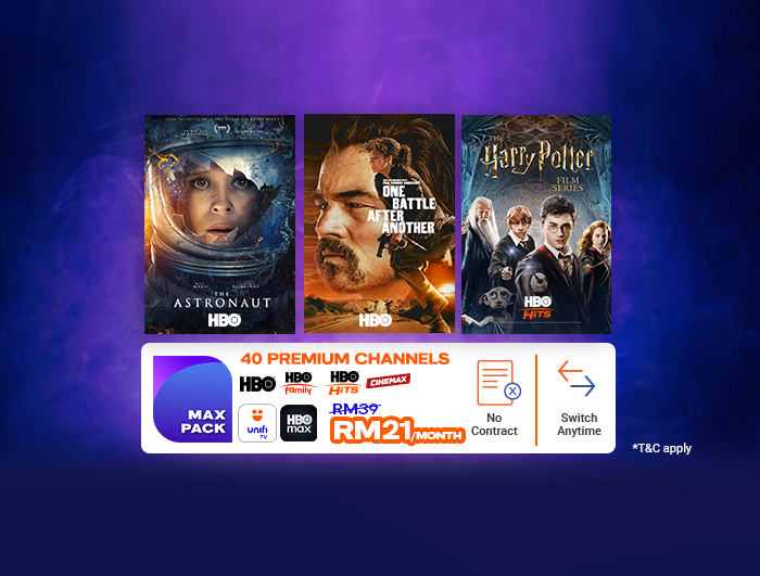 The home of HBO channels is now Unifi TV