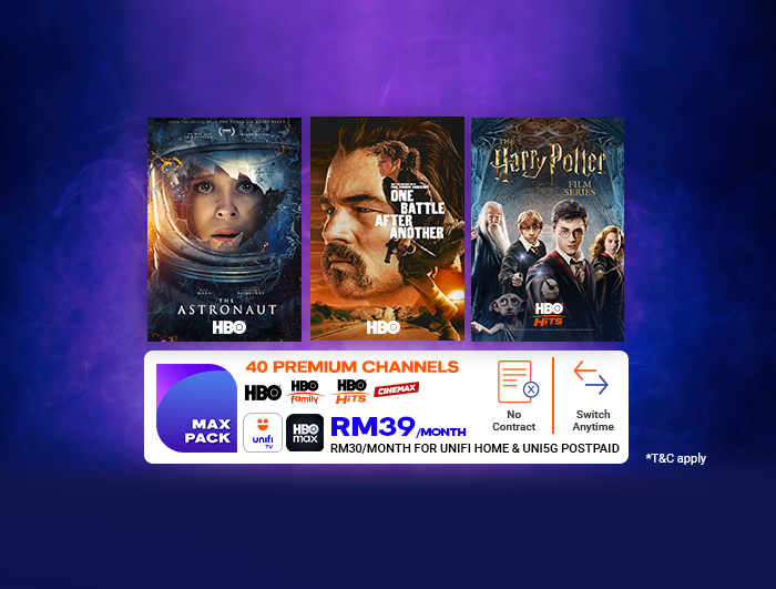 The home of HBO channels is now Unifi TV